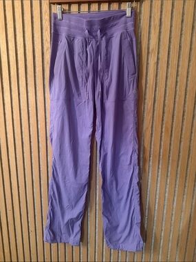 Lulu Lemon Lavender Athletic Drawstring Studio Pants